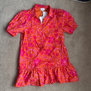 Sugarlips Pink and Orange Floral Dress